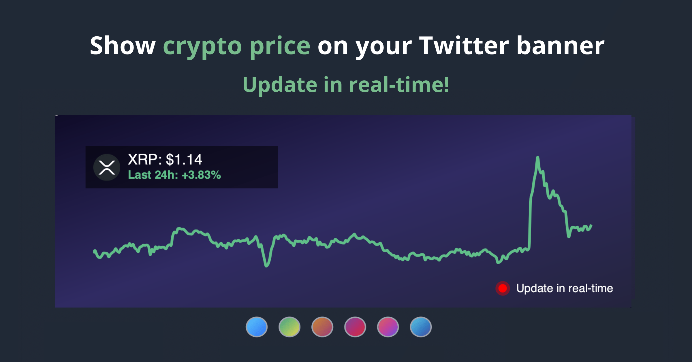 Live XRP Price Twitter Banner BlackMagic.so
